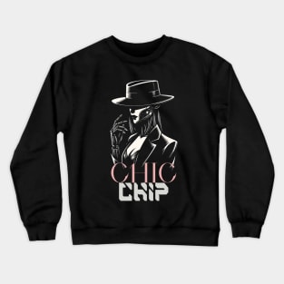 Chic Female Android: Refined Style Crewneck Sweatshirt